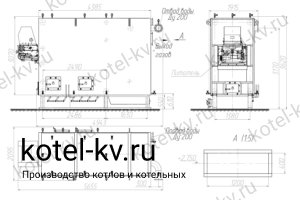Котел КВ 3.5 ЗП РПК. Чертеж